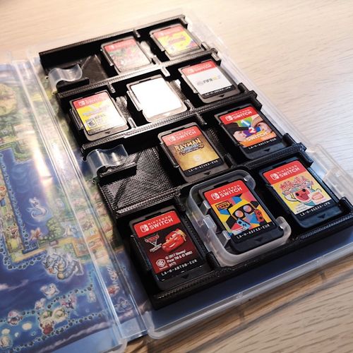 Switch游戏卡带收藏盒展示