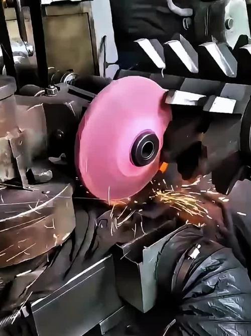 工具磨床上工人修磨直柄机用铰刀的切削齿