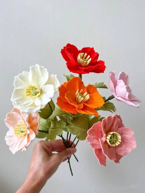 仿真花花蕊细节对比实拍图