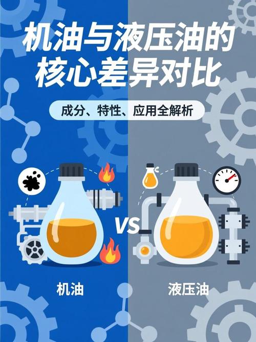 液压油与润滑油分子结构对比图