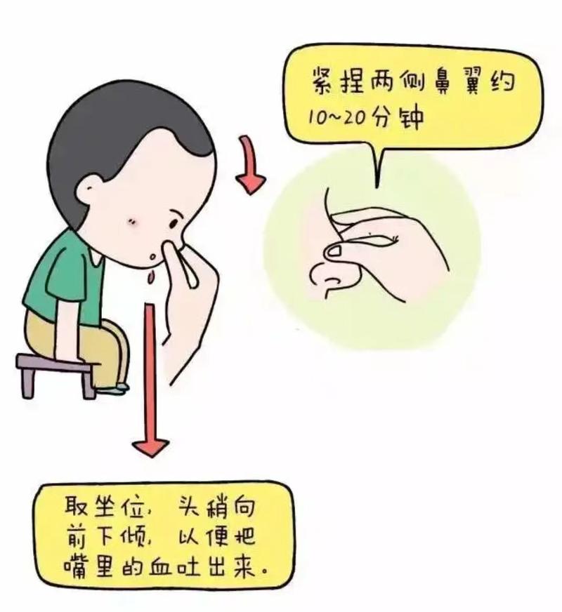 常见错误流鼻血处理方法对比图