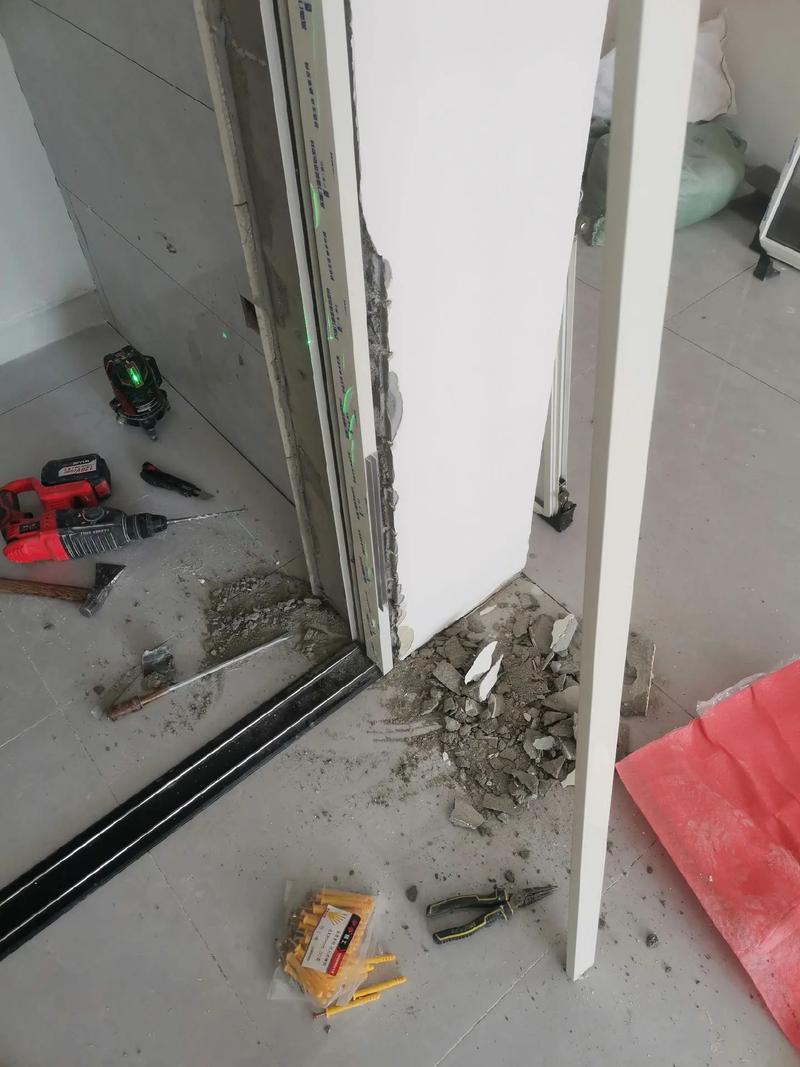 玻璃门安装完成验收细节实拍