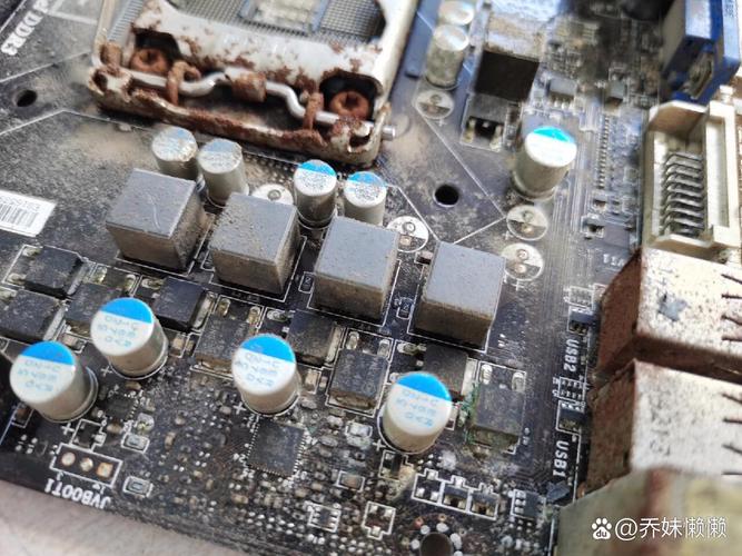 电子车间受潮氧化的电路板实拍