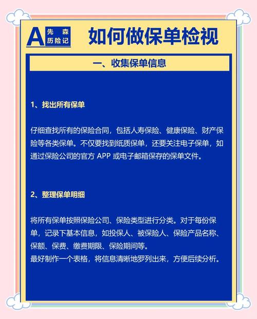 查保单的时候,顺便核对这几件事,省得后面麻烦