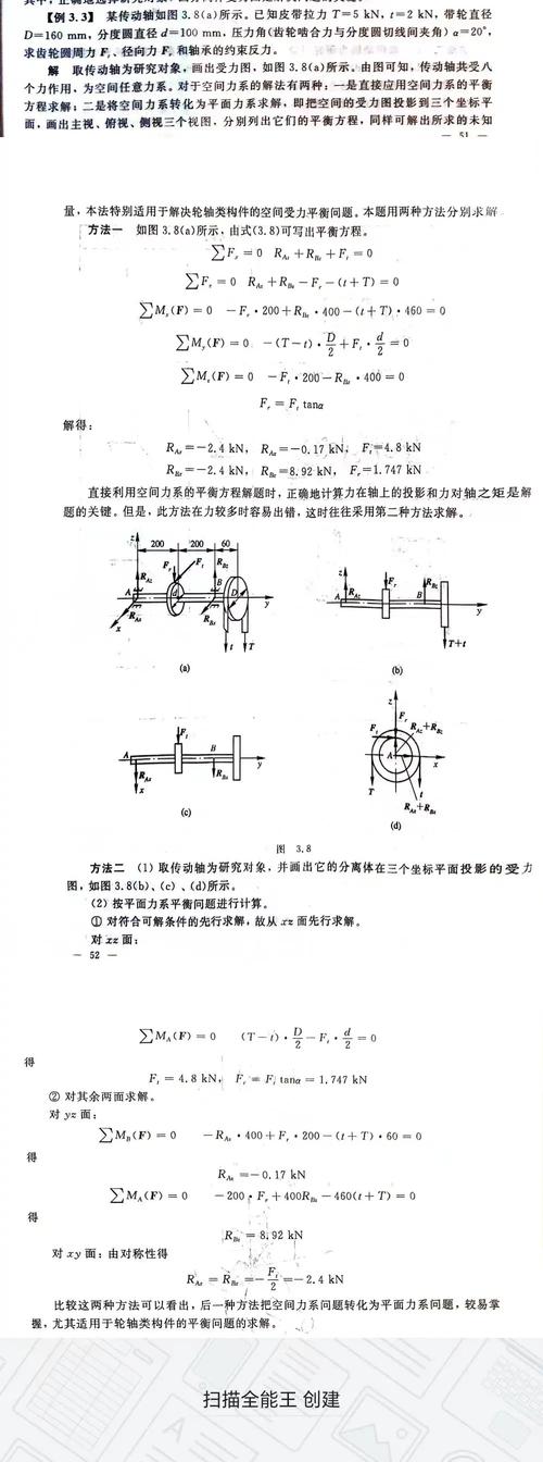 斜齿轮传动轴向力方向判定示意图