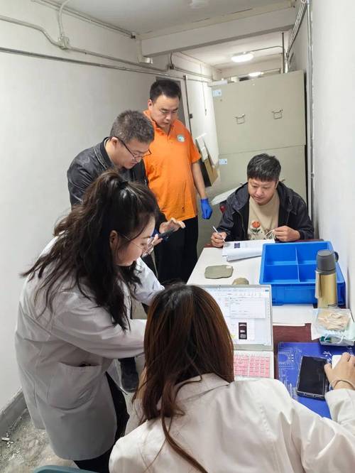 文物部门办理出土文物移交签字确认现场