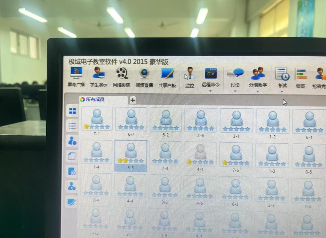 教室电子白板即时反馈积分界面