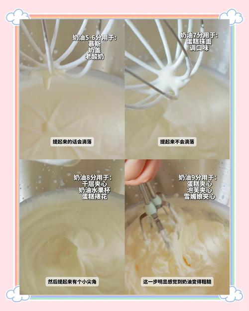 无糖打发奶油与加糖奶油对比测试