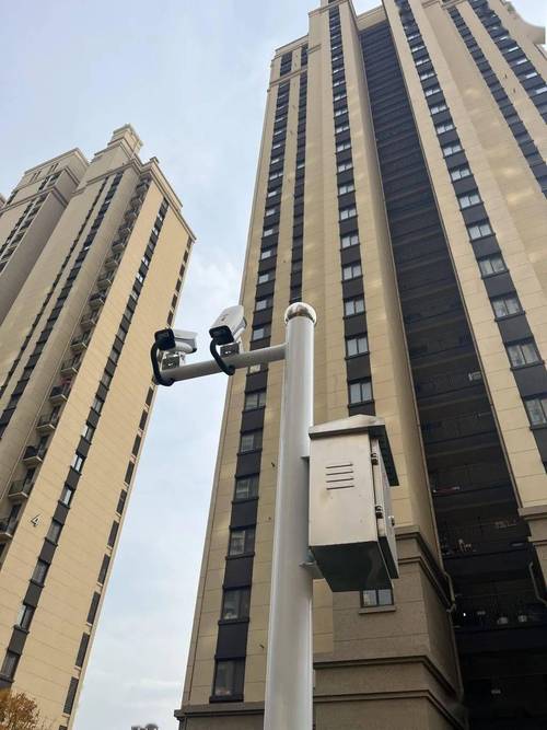 小区高空抛物仰拍监控安装实景图