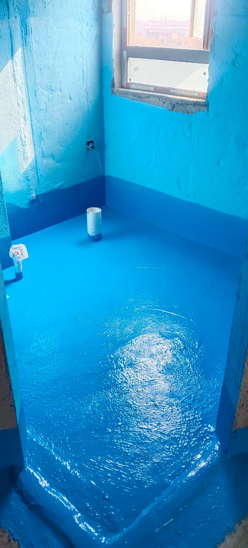 卫生间防水涂料刚柔分格施工