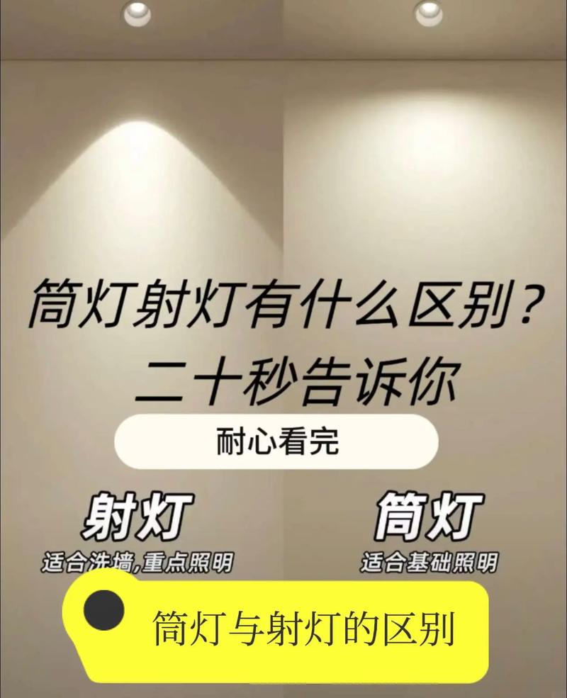 💡 问:射灯还是筒灯?一句话:别用错了
