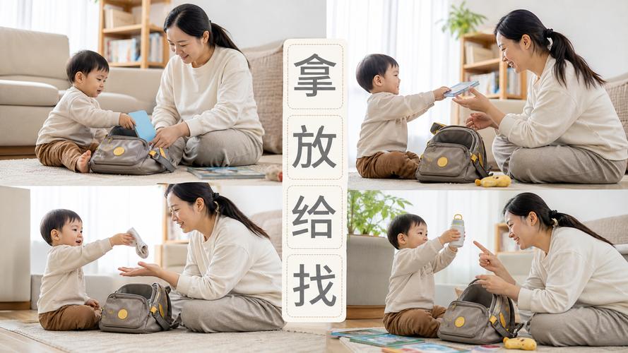 妈妈和2岁宝宝坐在地毯上选水杯的日常场景