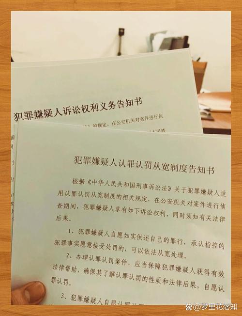刑事办案区嫌疑人权利告知书实拍