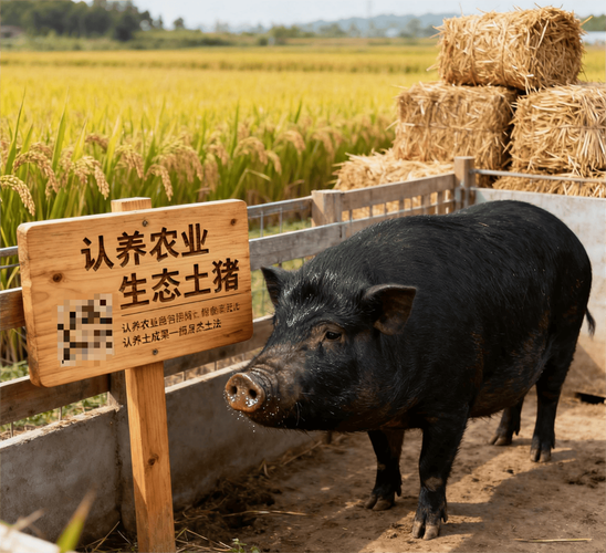 湖北南漳荆山农户散养土猪