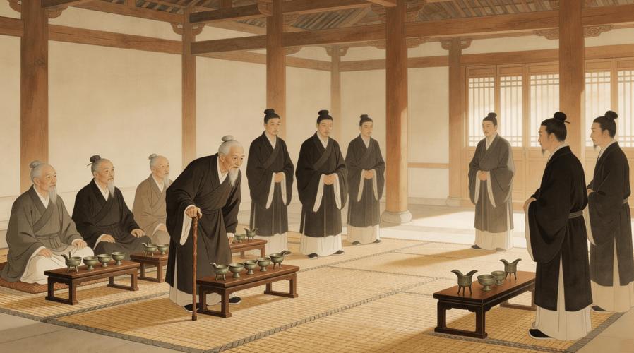 陕西关中周礼乡饮酒礼复原场景