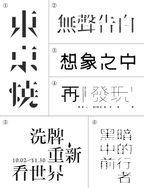 字体设计笔画结构错误对比图