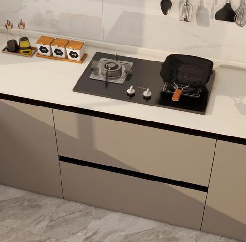 日常使用中的家用橱柜台面