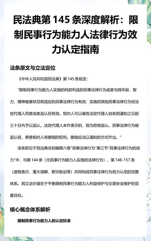 民法典限制民事行为能力人条款法律图解