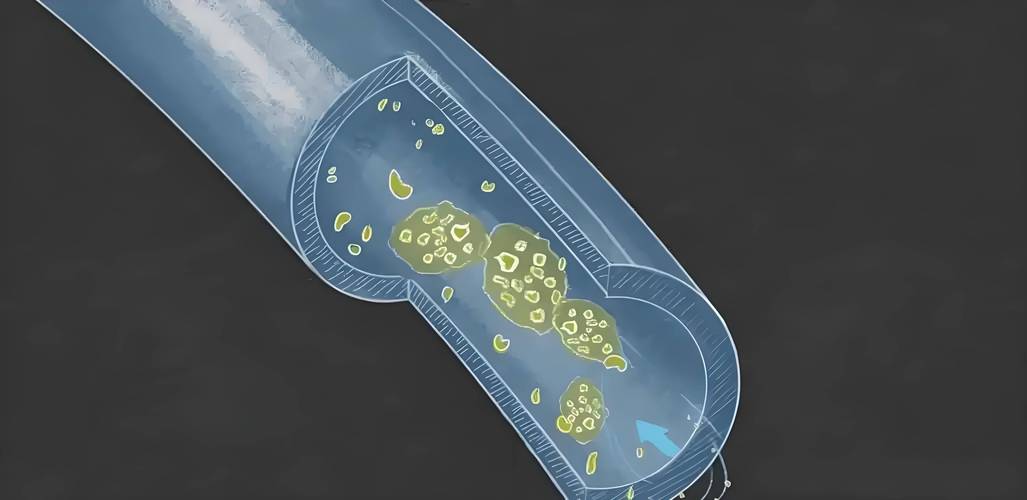 半导体厂工业纯水管道内壁生物膜附着情况