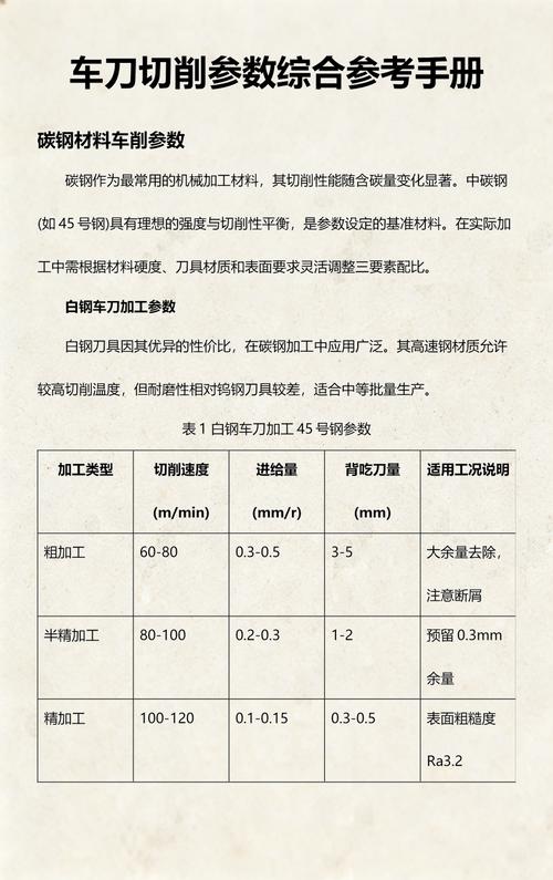 车刀装配与切削参数，一个不能少