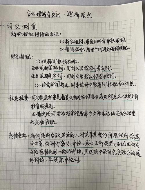 行测言语理解逻辑填空错题归纳笔记
