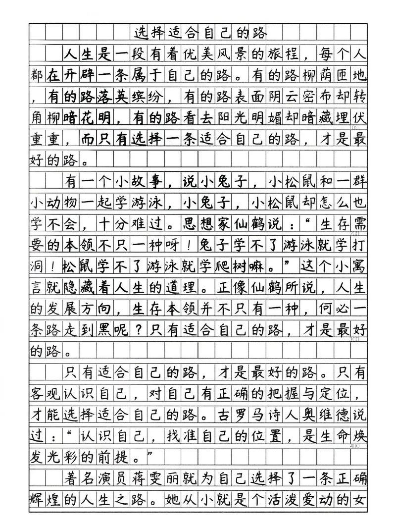 五、关于“适合自己”的路线选择