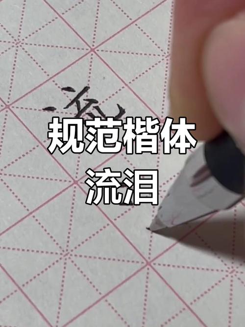 孩子哭着描红书法特写