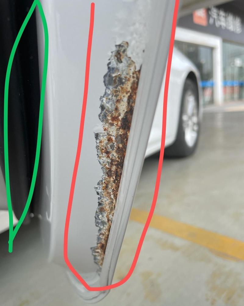 汽车零部件喷涂掉漆缺陷实拍