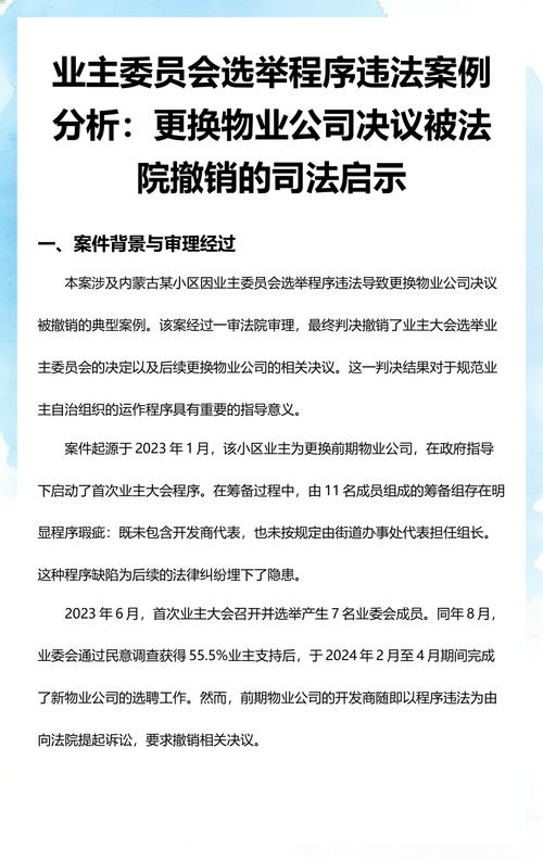 业主大会常见程序违法情形整理表