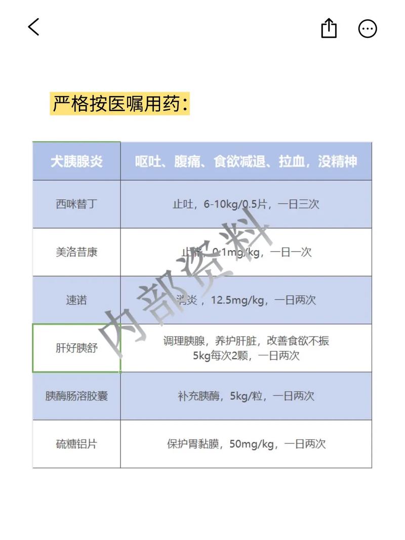 宠物急性胰腺炎喂养护理注意表