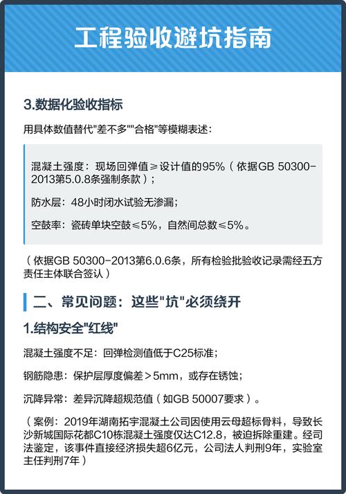 验收避坑类问题