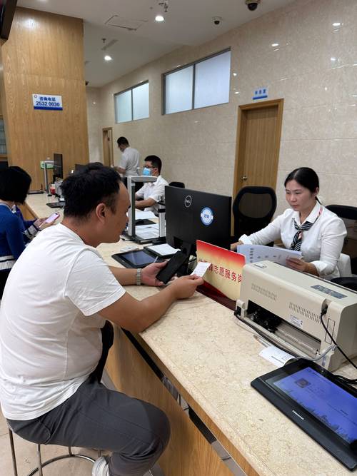 群众向政务窗口提交行政复议申请实拍