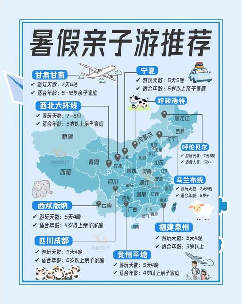 单亲妈妈和孩子一起看地图计划周末出行