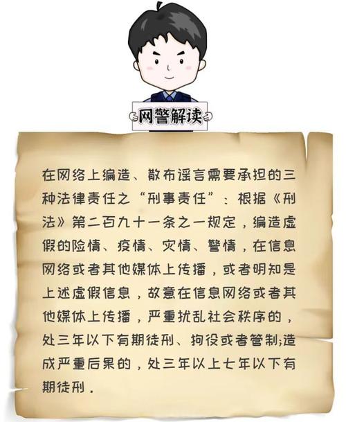 网络谣言民事刑事责任示意图