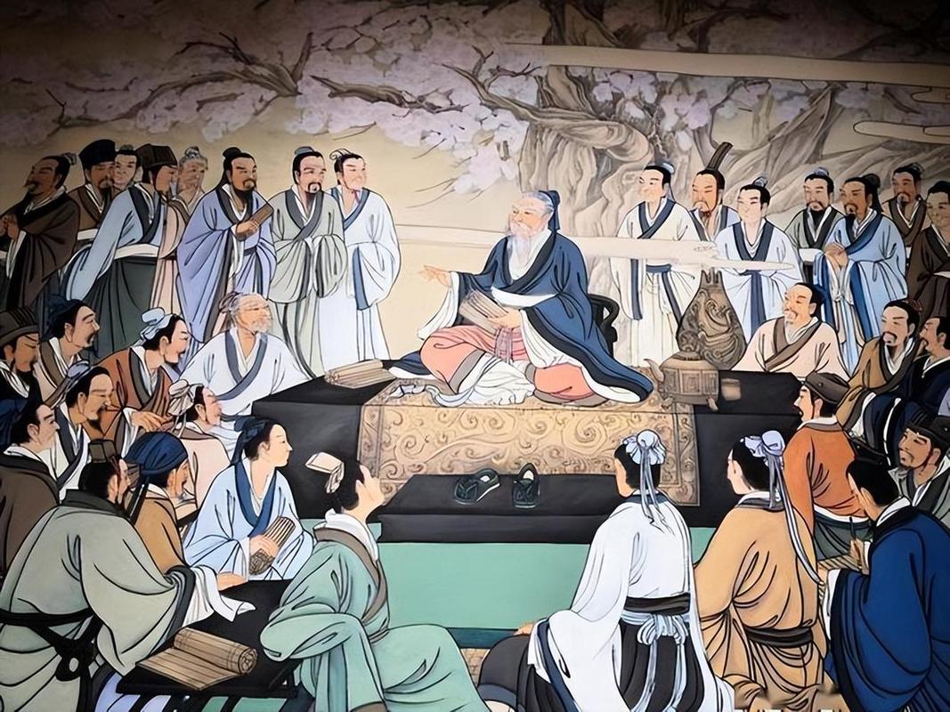 古代私塾孩童摇头晃脑诵读论语场景