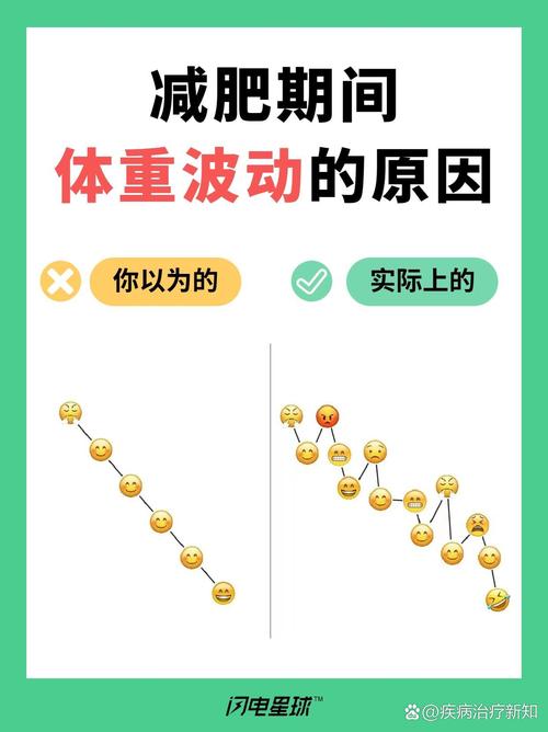 体重波动曲线对比图 减肥后维持vs不维持
