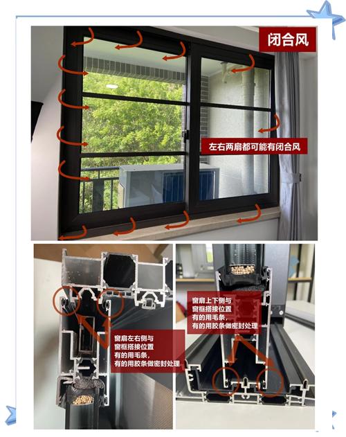 老小区推拉窗对流通风示意图