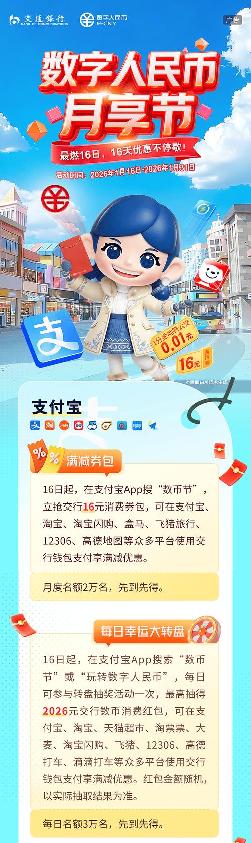 南京线下商户数字人民币优惠活动海报