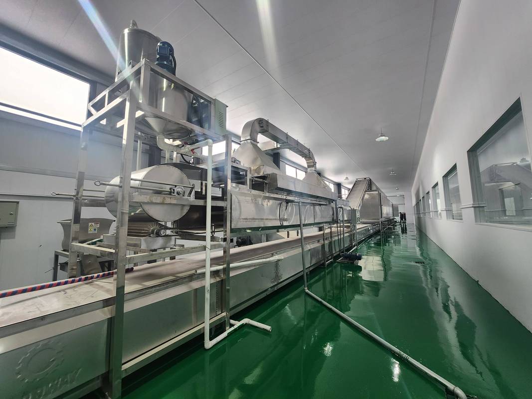食品级输送带生产线车间实景