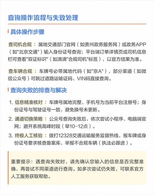 当地运管局网约车合规资质查询页面