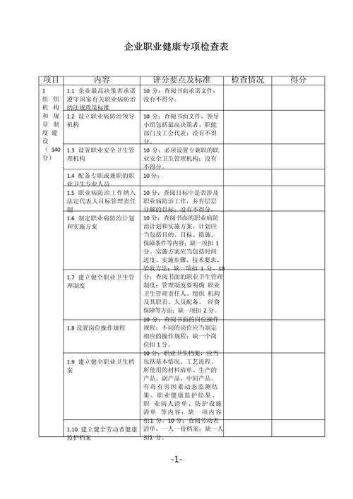 工业企业职业健康泌尿系统筛查记录表