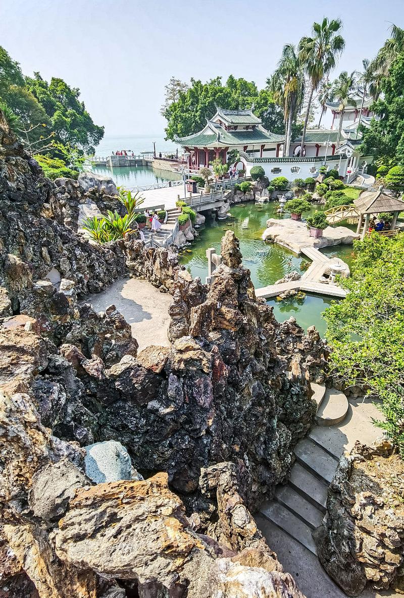 鼓浪屿菽庄花园临海园林风景