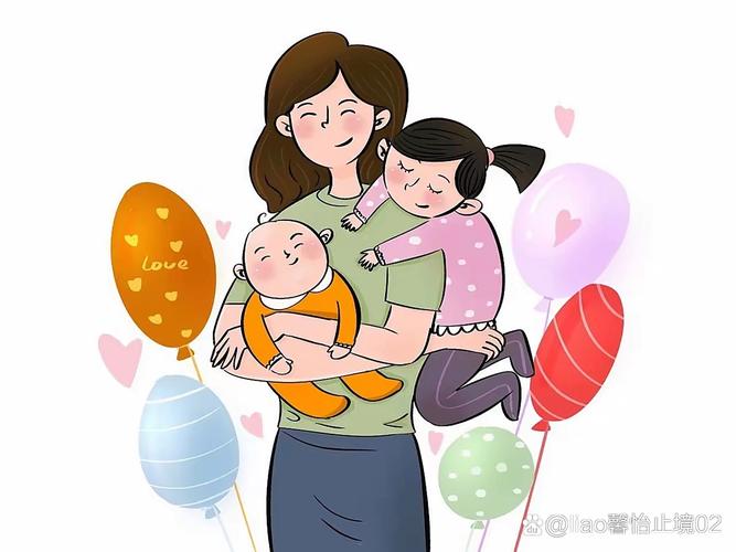 二胎家庭大宝在角落观察妈妈抱着二宝的复杂表情