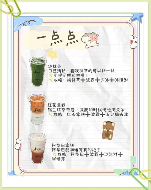 奶茶点单技巧示意图