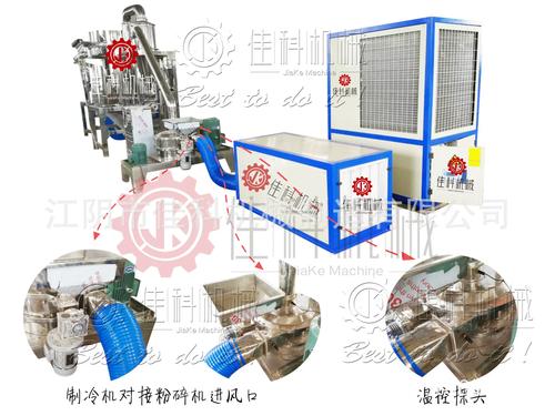 食品级超微粉碎机粘料清理对比现场图