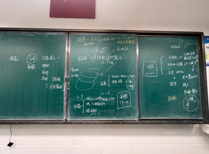 中学课堂分层教学任务板书实拍