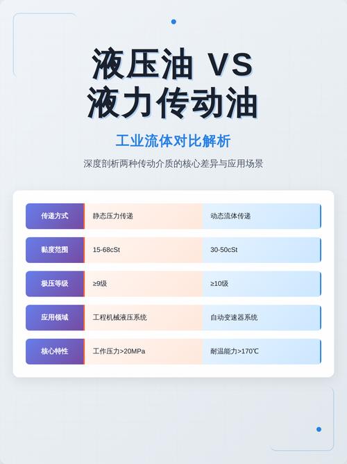 变质液压油与合格新液压油对比图