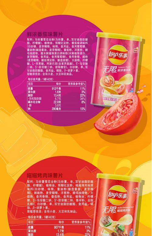 市售休闲零食包装配料表示例实拍