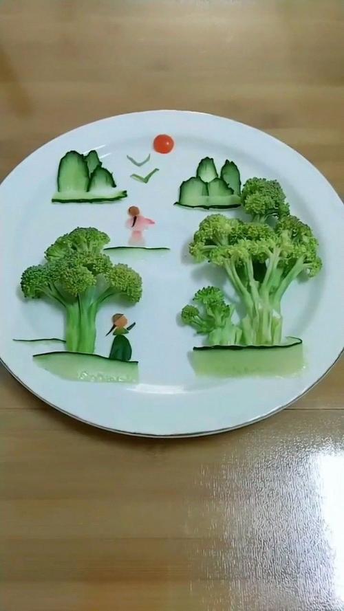 膳食均衡彩色蔬菜拼盘实拍