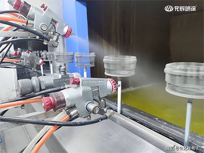工厂车间热喷涂喷枪加工工件实拍